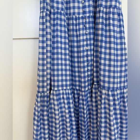 Hyacinth House Blue Gingham Puff Sleeve Dress - Picture 8 of 11